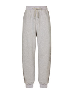 PRINTED JOGGING PANTS WITH SMALL ABRASIONS