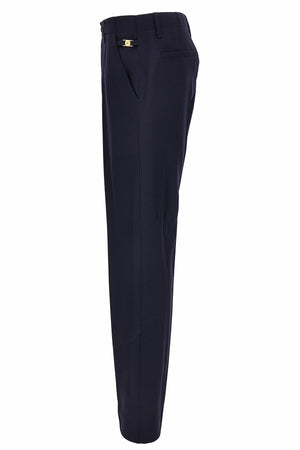 Formal Pant In Responsible Dry Hand Wool Grain De Poudre