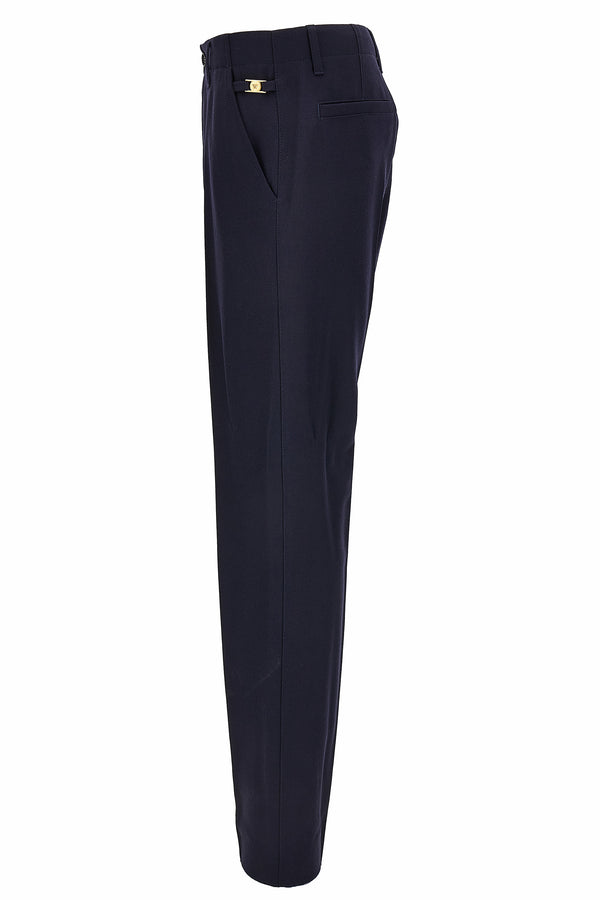 Formal Pant In Responsible Dry Hand Wool Grain De Poudre