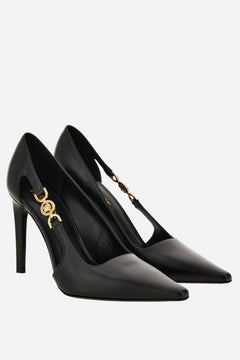 Medusa 95 Pump H.100 In Shiny Calf Leather-Metal Hardware