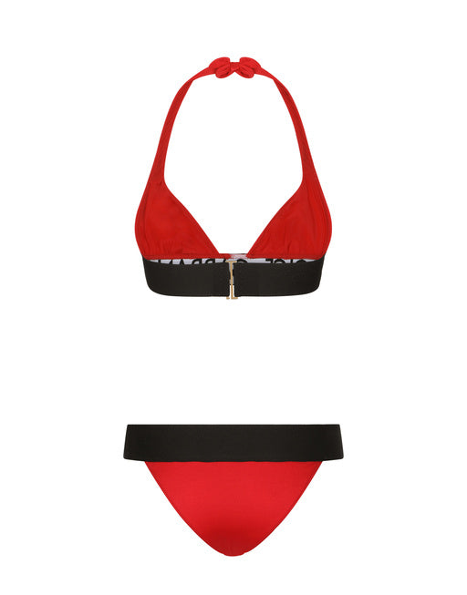 TRIANGLE BIKINI WITH BRANDED ELASTIC