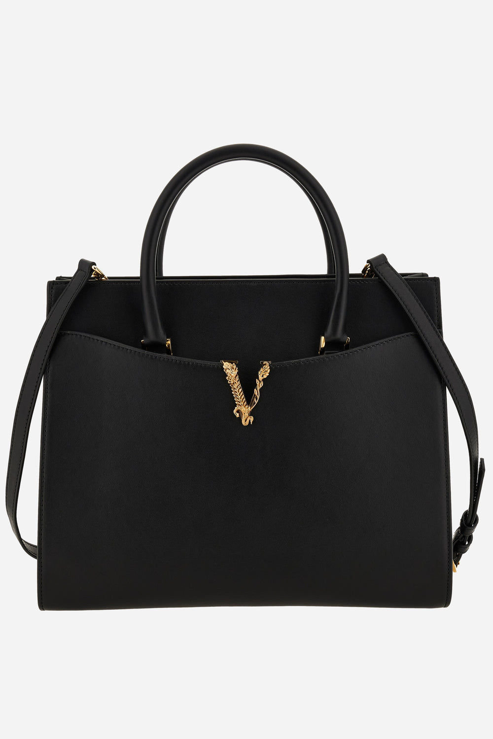 Virtus Large Top Handle In Calf Leather