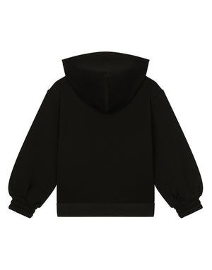 JERSEY HOODIE WITH BRANDED ELASTIC