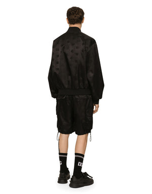 DG SATIN JACQUARD JACKET WITH BRANDED TAG