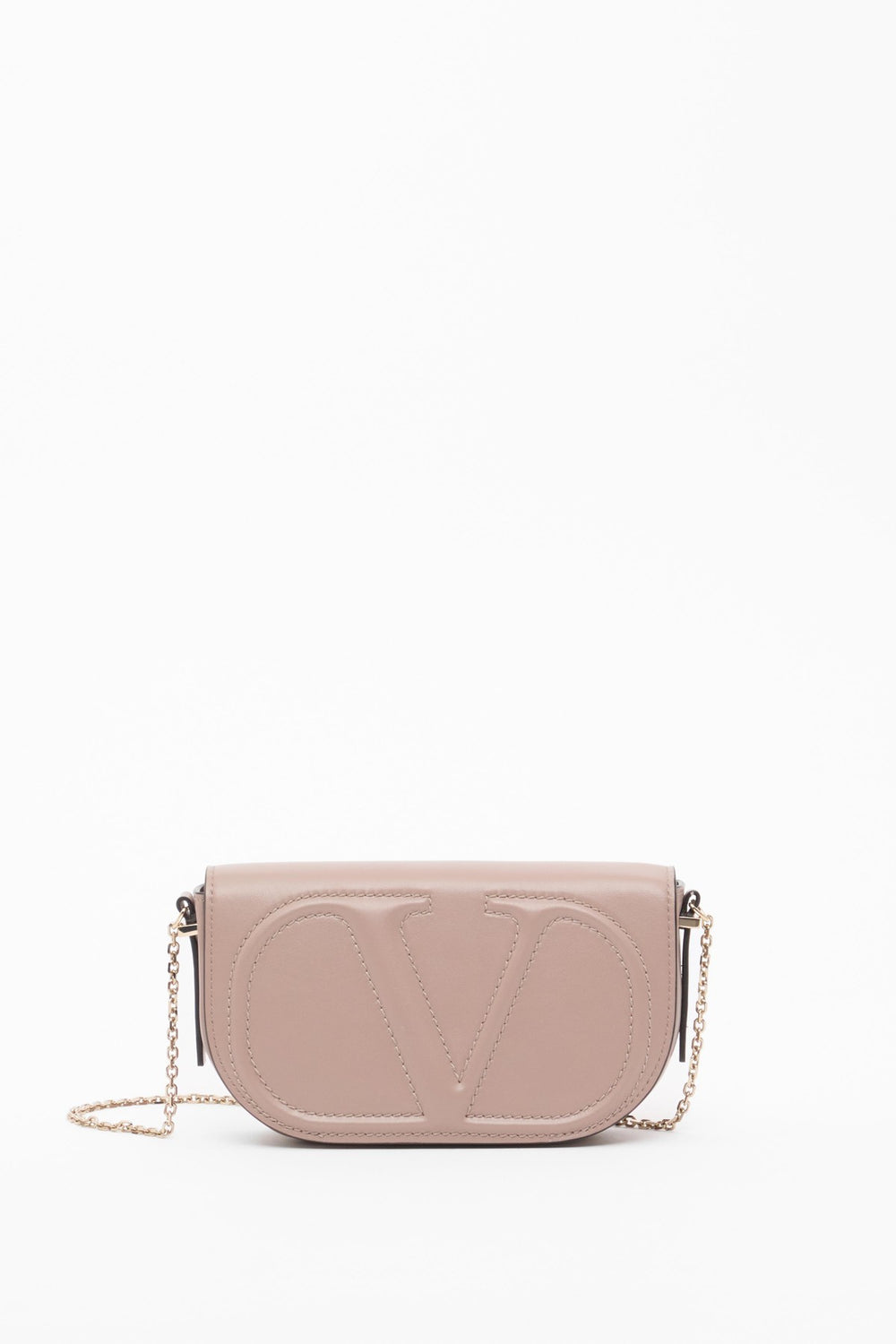 POUCH CON CATENA VLOGO WALK IN VITELLO