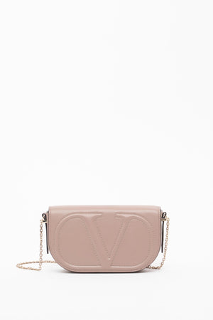 POUCH CON CATENA VLOGO WALK IN VITELLO