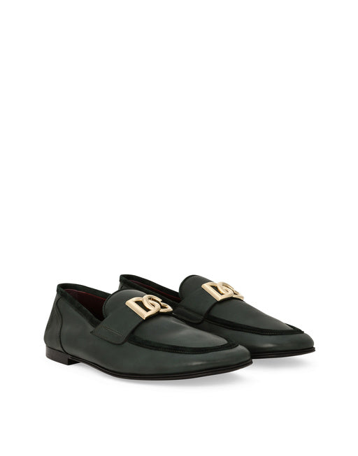 CALFSKIN LOAFERS WITH DG LOGO