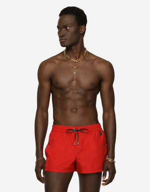 SHORT SWIM TRUNKS WITH DG HARDWARE