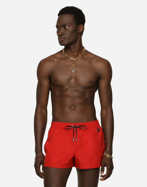 SHORT SWIM TRUNKS WITH DG HARDWARE
