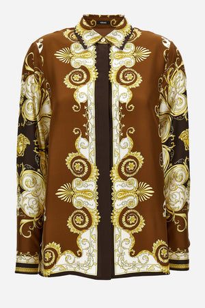 Formal Shirt In Silk Twill Print Barocco Spring