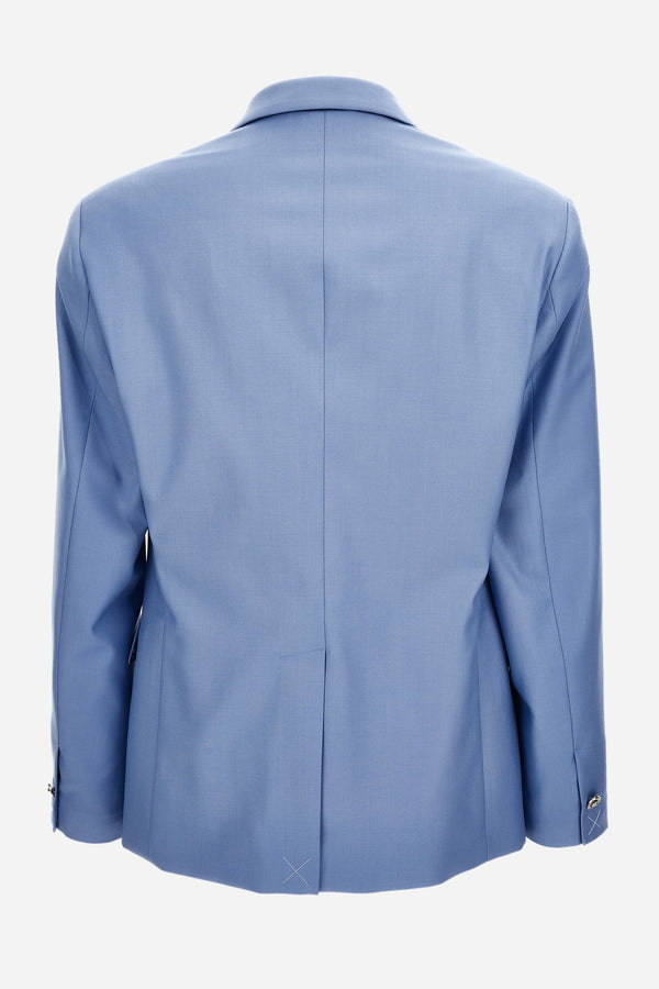 Formal Jacket In Wool Plain Weave Tailoring Fabric