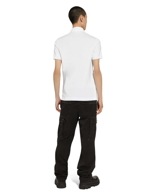 COTTON POLO SHIRT WITH DG LOGO EMBROIDERY