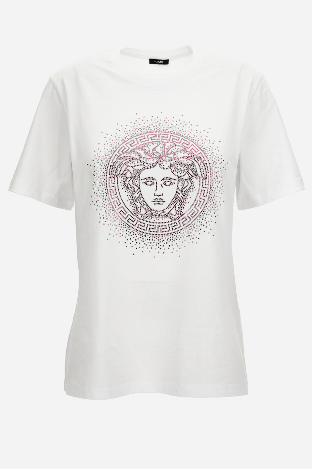 T-Shirt In Jersey-Medusa Hotfix Embroidery