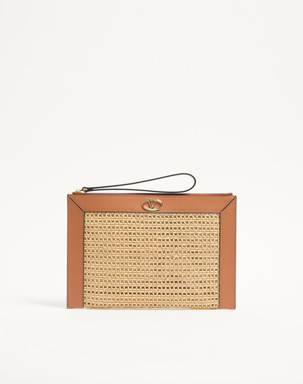 Pouch Vlogo The Bold Edition In Rafia