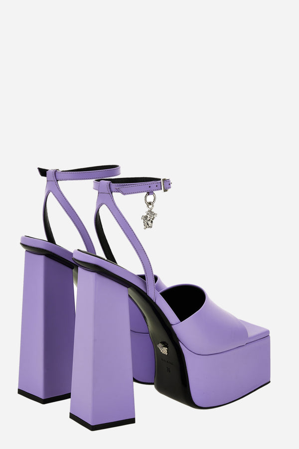Platforms Sandals In Calf Leather