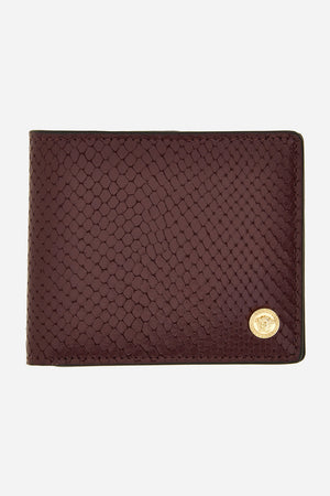 Icon Bifold Wallet W/Coin Pocket In Printed Ayers Calf Leather