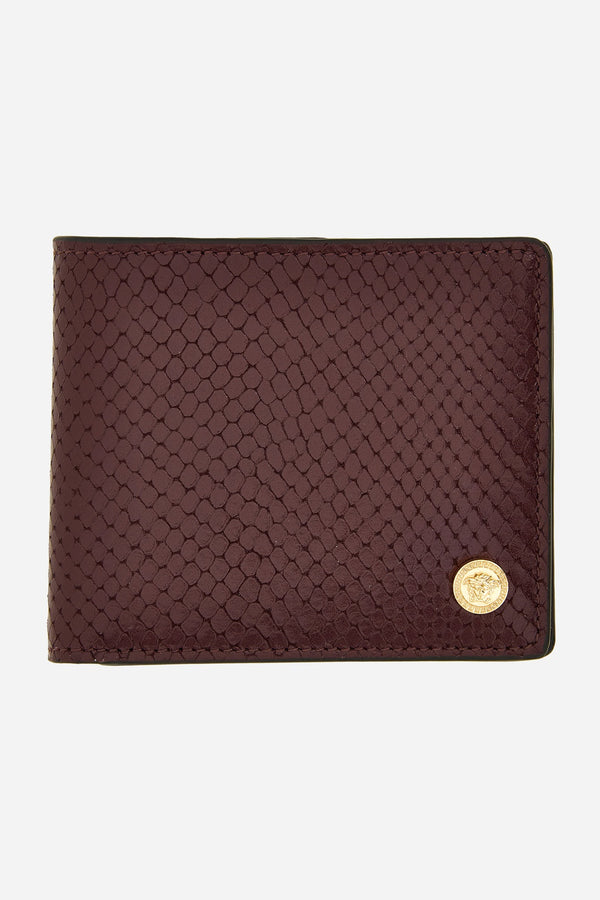 Icon Bifold Wallet W/Coin Pocket In Printed Ayers Calf Leather