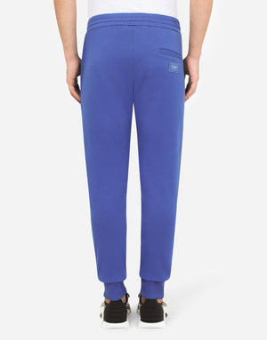 JERSEY JOGGING PANTS WITH BRANDED PLATE