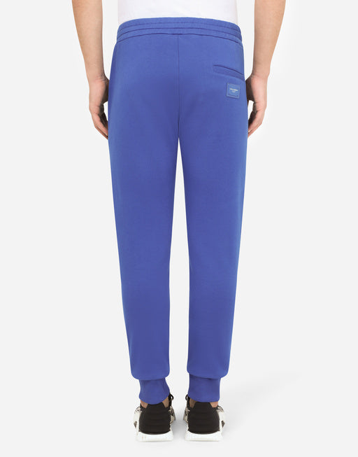 JERSEY JOGGING PANTS WITH BRANDED PLATE