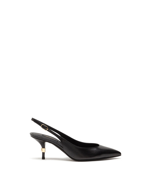 SLINGBACKS IN YOUNG GOATSKIN WITH DG LOGO
