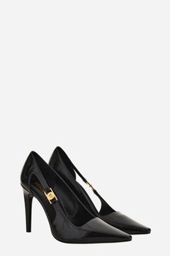 Medusa Lock Pump  In Shiny Calf Leather-Metal Hardware