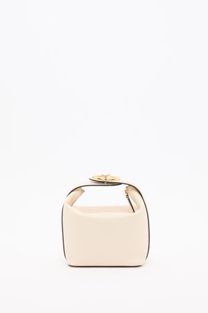 MINI BORSA A MANO VLOGO THE BOLD EDITION IN NAPPA