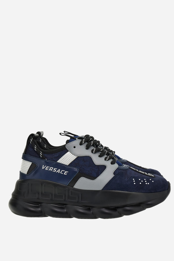 Chain Reaction Low Top In Suede+Jacquard Baroque+Calf Leather