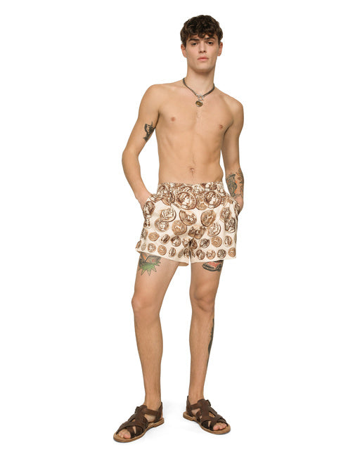 COIN PRINT SWIM SHORTS