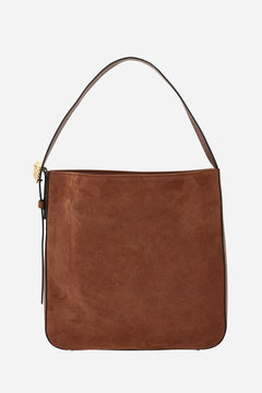 La Medusa Hobo In Grainy Calf Leather-Suede
