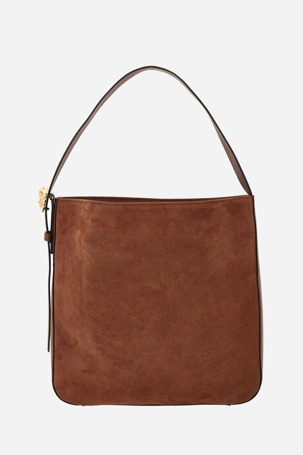 La Medusa Hobo In Grainy Calf Leather-Suede