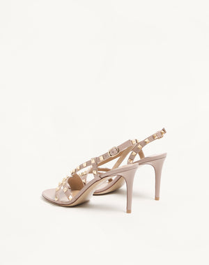 SANDALO ROCKSTUD IN VITELLO 85MM