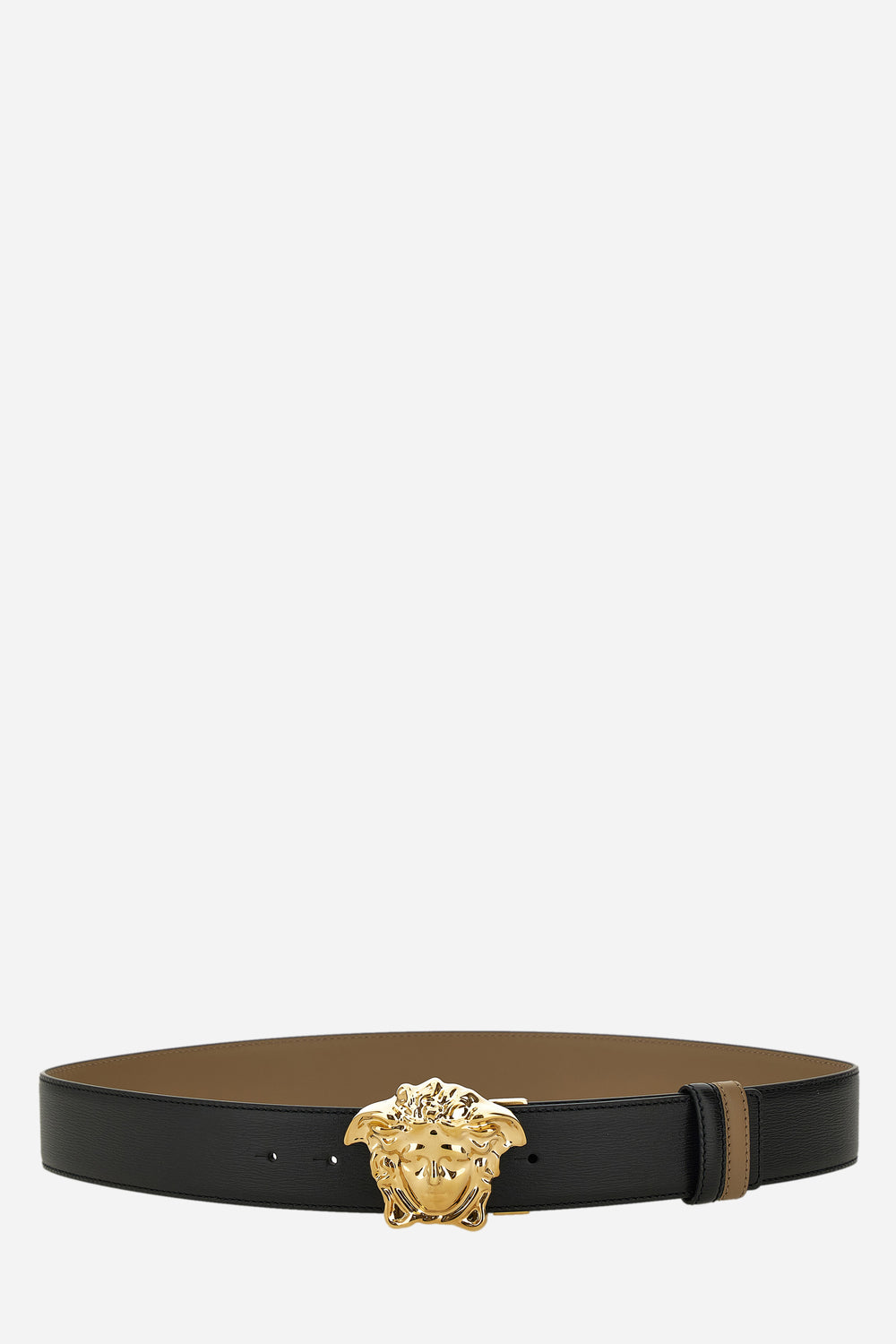 La Medusa Reversible Belt 4 Cm In Calf Leather