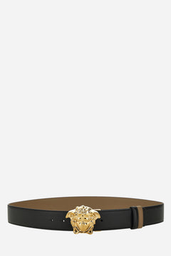 La Medusa Reversible Belt 4 Cm In Calf Leather