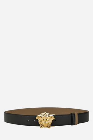 La Medusa Reversible Belt 4 Cm In Calf Leather
