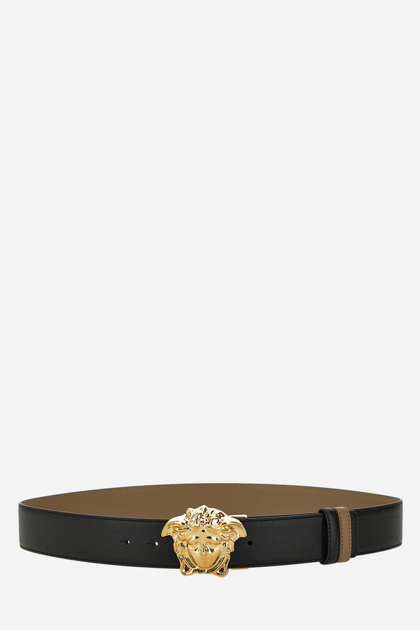La Medusa Reversible Belt 4 Cm In Calf Leather