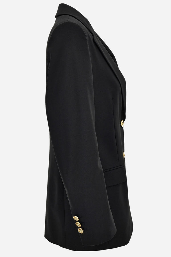 Informal Jacket In Wool-Barocco Palm Allover Printed Lining