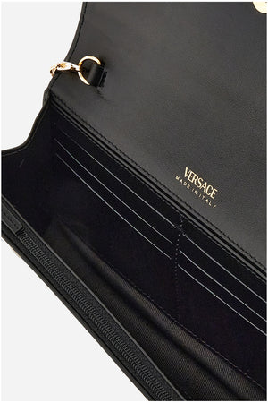 Smooth Icon Wallet On Chain In Calf Leather