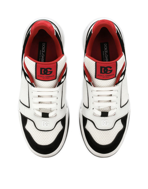 MIXED-MATERIAL NEW ROMA SNEAKERS