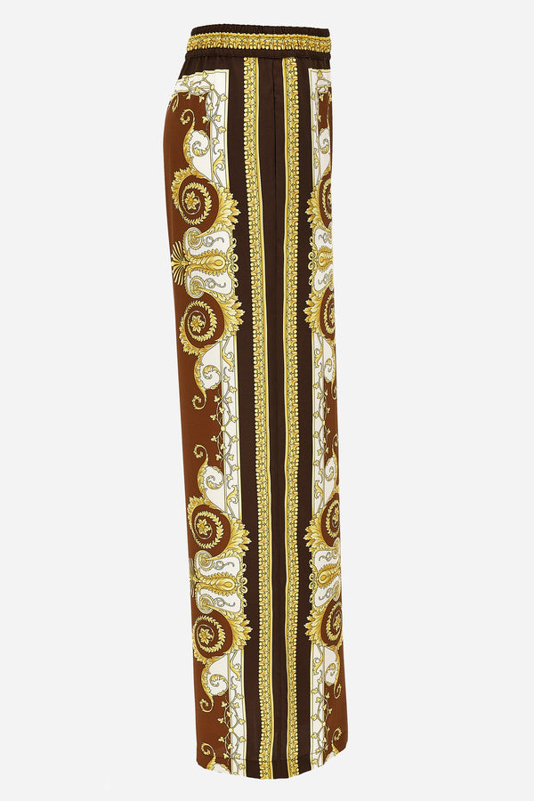 Informal Pant In Twill Poly Print Spring Barocco