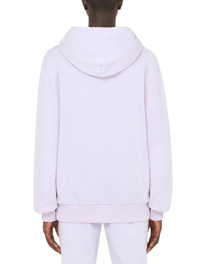 JERSEY HOODIE WITH BRANDED TAG