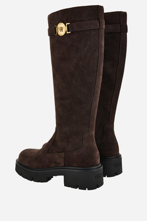 Icon Boot  In Suede-Enamel Hw