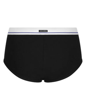 FINE-RIB COTTON BRANDO BRIEFS WITH RE-EDITION LABEL