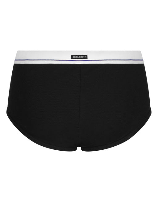 FINE-RIB COTTON BRANDO BRIEFS WITH RE-EDITION LABEL