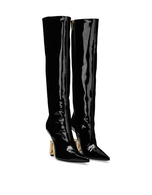 SOFT PATENT LEATHER BOOTS
