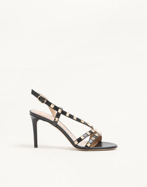 SANDALO ROCKSTUD IN VITELLO 85MM