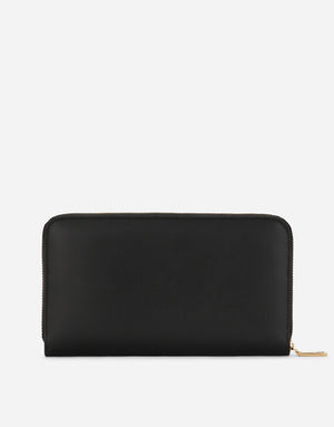 CALFSKIN ZIP-AROUND DG LOGO WALLET