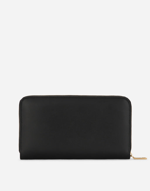 CALFSKIN ZIP-AROUND DG LOGO WALLET