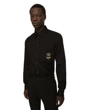 MARTINI COTTON SHIRT WITH EMBROIDERY