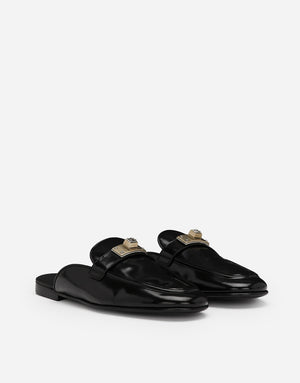BRUSHED CALFSKIN MULES