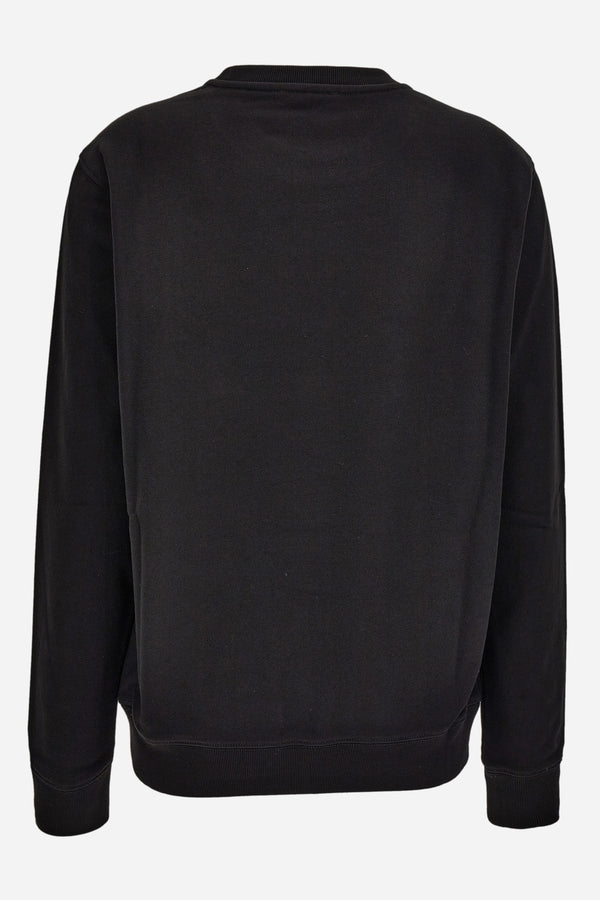 Sweatshirt In Non-Brushed Sweat Fabric-Medusa Embroidery